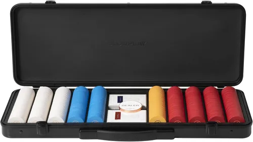 SLOWPLAY Godel - Juego de fichas de póquer de cerámica para Texas Hold'em, 500 unidades [fichas en blanco], 1.49 pulgadas y 0.35 onzas cada una. 500