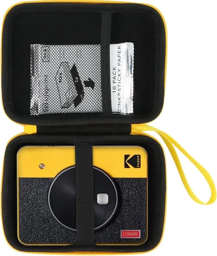 Aenllosi Estuche rígido compatible con Kodak Mini Shot 3 Retro y Square Photo Printer, soporte para cartuchos de película (solo funda, negro)