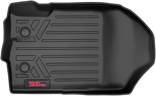 Miniatura 6 de Rough Country Juego de tapetes para todo clima para Ford F-250/F-350 SuperDuty (2017-2025) CrewCab con asiento tipo banco - Tapete de piso flexible