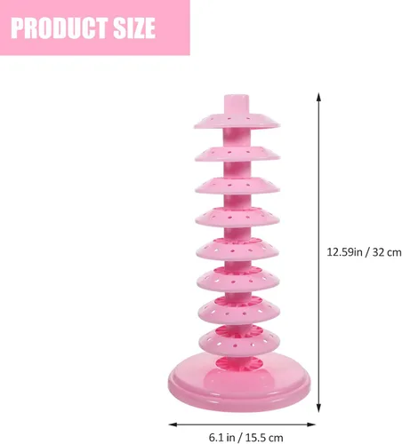 Miniatura 2 de Hemoton Soporte ajustable de múltiples niveles para piruletas de material de PP para bodas, fiestas, tiendas, exhibiciones decorativas de mesa