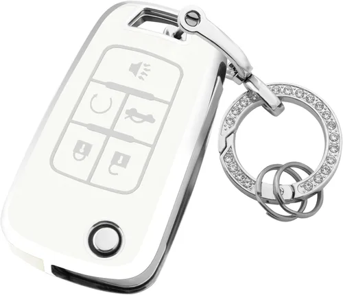 Miniatura 15 de XIYANG TRADE Funda para llavero Chevy con llavero, funda de TPU suave para llave de protección completa para Camaro Cruze Equinox Malibu Impala
