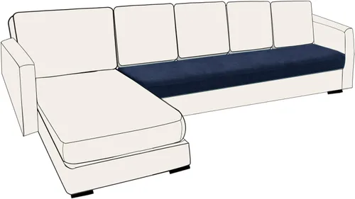 Miniatura 74 de UNBBRRL Fundas de cojín de asiento para sofá, elásticas, funda de cojín individual para sofá, fundas de cojín para sofá, fundas de héroe protegen
