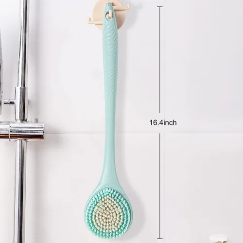 Miniatura 7 de BEDELITE Cepillo de baño de espalda de mango largo para ducha de 2 – Cepillo de ducha suave para hombres y mujeres, cepillo de espalda – Exfoliante