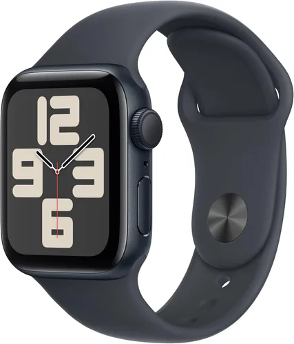 Apple Watch SE (2ª generación) [GPS 40 mm] Smartwatch con caja de aluminio color medianoche y correa deportiva color medianoche S/M. Rastreador de