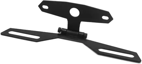 Miniatura 3 de uxcell Soporte universal para placa de matrícula plegable ajustable para motocicleta