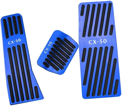 Miniatura 13 de BOYUER Juego de 3 almohadillas antideslizantes para pedal de acelerador de gas de freno de aluminio sin taladrar para Mazda CX-5 2013-2025 (rojo)