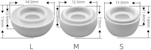 Miniatura 2 de ALXCD Puntas para los oídos compatibles con AirPods Pro y auriculares de 2ª generación, pequeñas/medianas/grandes, 3 pares de puntas de silicona