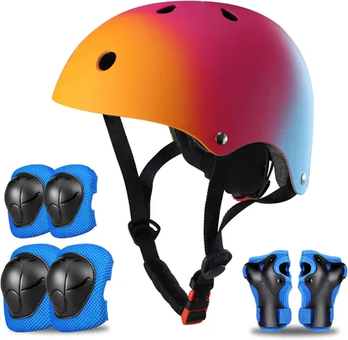 SAITI Casco de bicicleta para niños, casco para niños de 3 a 14 años, unisex, multideporte, monopatín, bicicleta, patinaje, patinaje
