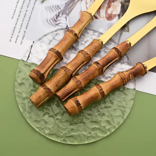 Miniatura 4 de Juego de 6 cucharas y tenedores para servir de 10.0 pulgadas, incluye 3 cucharas grandes y 3 tenedores grandes, utensilios de servir de acero