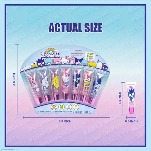Miniatura 6 de Townley Girl Disney Princess - Brillo de labios de 7 piezas, recuerdos de fiesta para niñas, juego de labios para niñas, perfecto para regalos