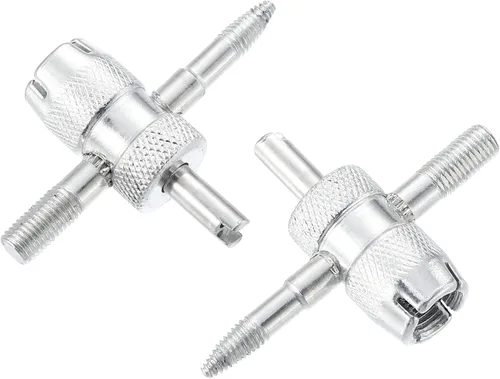 Miniatura 6 de X AUTOHAUX 4 unids 4 en 1 Válvula Core Herramientas de válvula de neumático multifuncional Llave de válvula para neumático de automóvil Tire Stem