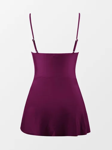 Miniatura 6 de CUPSHE Traje de baño de una pieza para mujer con cuello redondo y tirantes ajustables con nudo frontal
