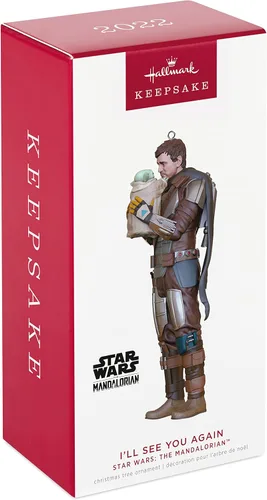 Miniatura 3 de Hallmark Keepsake Adorno de Navidad 2022, Star Wars: The Mandalorian te veré de nuevo