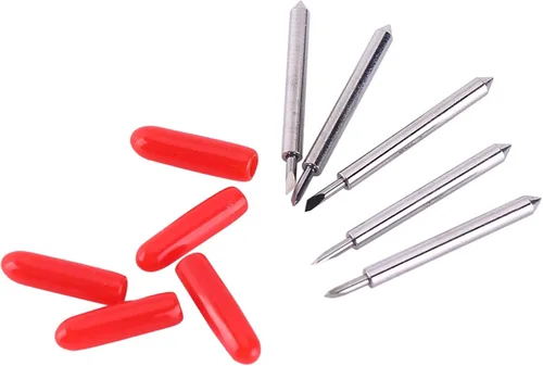 Miniatura 4 de Pixmax - Cuchillas de corte de vinilo Summa, cuchillas de trazador de vinilo, cuchillas de corte Summa, 15 piezas de acero de tungsteno, herramienta
