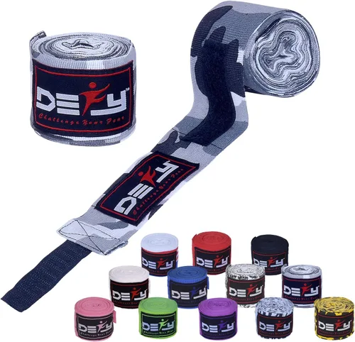 Miniatura 7 de DEFY Professional – Vendas elásticas profesionales para manos, de 180 pulgadas (457.2 cm), para boxeo, muay thai, MMA, para hombre y mujer - Par Rojo