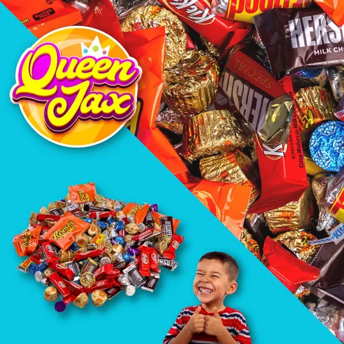 Miniatura 4 de Paquete variado de dulces de chocolate, 2 libras, caramelos oscuros y de leche y mucho más. Caramelos a granel de Navidad, envueltos individualmente