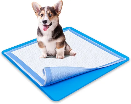 Miniatura 14 de TidyFriend - Bandeja para almohadillas de entrenamiento de 24 x 24 pulgadas, soporte de silicona para almohadillas de entrenamiento para cachorros