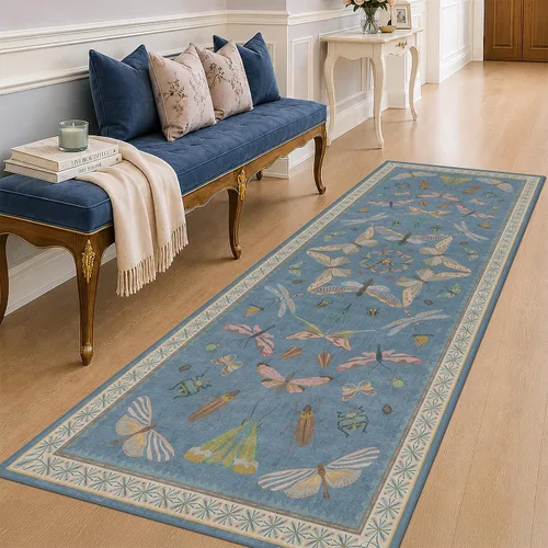 Miniatura 48 de Hazo Haus Alfombra de Baño Bohemia Lavable 2x3, Alfombras Pequeñas para Cocina, Tocador, Puerta Principal Entrada Interior, Antideslizante Pelo Bajo
