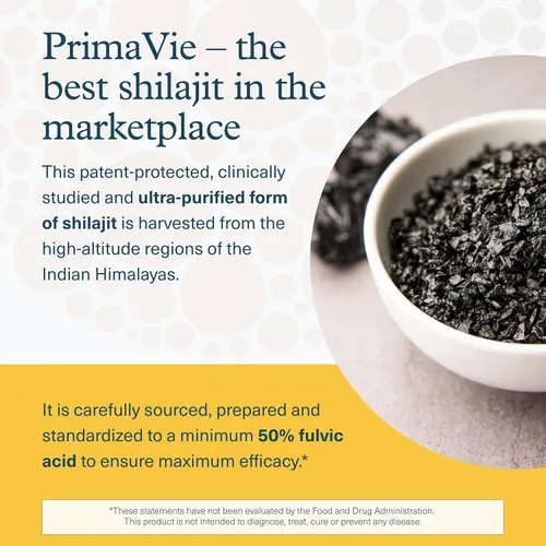 Miniatura 4 de Youtheory Shilajit - Cápsulas PrimaVie Himalayan Shilajit - Apoya la energía, la resistencia y la resistencia* - Sin gluten - 60 cápsulas