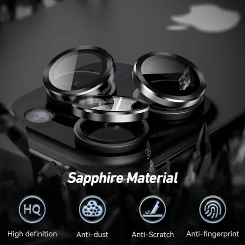 Miniatura 5 de Jeluse Protector de lente de cámara para iPhone 17 Pro Max/17 Pro/16 Pro Max/16 Pro/15 Pro Max/15 Pro/14 Pro Max/14 Pro, kit de alineación