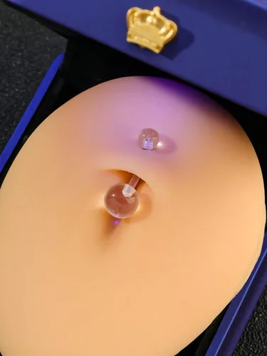 Miniatura 2 de Joyería de Piercing Transparente Retenedores de Piercing Transparentes Anillos de Nariz Anillo de Ombligo Anillo de Tabique Ceja Labio Cartílago