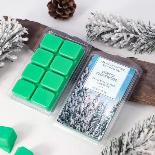 Miniatura 5 de SCENTORINI Cubos de Cera Derretible, Cera Derretible de Vela de Cedro Invernal con Aroma Fuerte, Cera Perfumada de Soja para Calentador de Cera