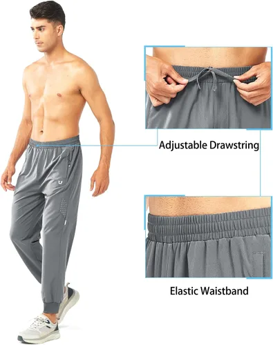 Miniatura 4 de NORTHYARD Pantalones deportivos para correr para hombre, ligeros, de secado rápido, para gimnasio, deportes activos, entrenamiento en pista