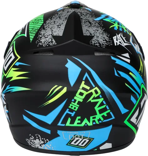 Miniatura 2 de Youth Sport Full-Face Helmet for BMX, Mountain Bike & Off-Road Motocross Helmet, DOT Certified Motorcycle Helmet for Dirt Bike & ATV, Lightweight