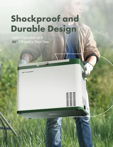 Miniatura 8 de A-Premium - Refrigerador portátil de 12 voltios, 37 cuartos/34.9L, enfriador de auto, -4 °F~68 °F, congelador portátil de enfriamiento rápido