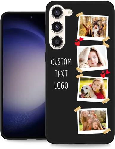 Miniatura 32 de Funda personalizada para Samsung Galaxy S23 Ultra con nombre de foto y texto - Funda suave y fina para teléfono móvil S 23 Ultra (negra) de 6.8