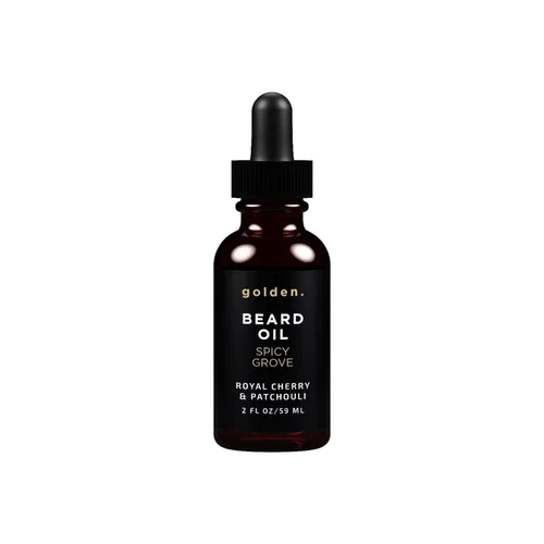 Miniatura 17 de Golden Grooming - Aceite de barba para hombres, acondicionador natural para barba con almendra dulce, jojoba dorada y aceite de argán, suavizante
