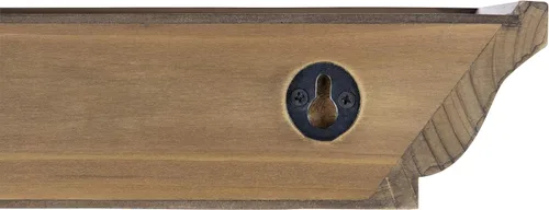Miniatura 5 de Kiera Grace Muskoka Fitz - Estantes flotantes de madera, juego de 3, tamaños de 36 pulgadas, nogal natural, perfectos para mostrar preciosos marcos