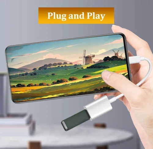 Miniatura 5 de Adaptador USB C a USB, tipo C macho a USB hembra OTG, adaptador Thunderbolt3, compatible con iPhone 16 Pro Max/16 Plus/16/15, iPad Pro, MacBook