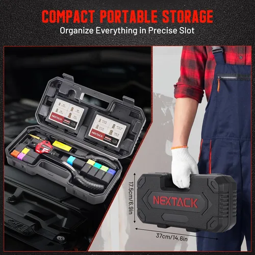 Miniatura 5 de NEXTACK Kit de herramientas Rivnut NT700 y kit de pistola remachadora NT200
