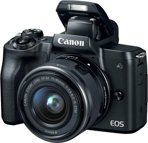Miniatura 3 de Kit de cámara Canon EOS M50 sin espejo para vlogging con lente EF-M de 15-45mm, color negro