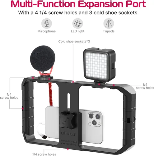 Miniatura 4 de ULANZI U Rig Pro Smartphone Video Rig + Soporte de abrazadera para cámara ULANZI R094