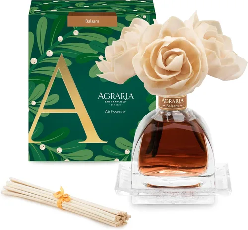 Miniatura 35 de AGRARIA Set de Difusor de Aroma de Flores y Varillas AirEssence, Juego de Fragancia Botánica de Flores Sola Hecho a Mano, Juego de Difusor de Aceite