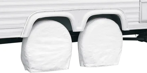 Miniatura 8 de Classic Accessories Over Drive - Fundas para ruedas de RV, ruedas de 24"-27" de diámetro, ancho de neumático de 8.5", gris, tela de poliéster 2-Gris
