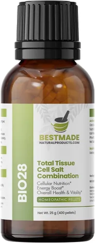 Bestmade Total Tissue Cell Salt Mineral Combination BIO28 - Ayuda a que tu cuerpo absorba y utilice los nutrientes, aumenta los niveles de energía,