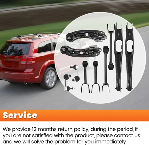 Miniatura 6 de Brazo de control superior e inferior trasero y barra estabilizadora compatible con Dodge Journey 2009-2010 CMS251247 LL81526