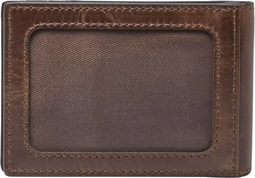 Miniatura 47 de Fossil Cartera Anderson de piel delgada y minimalista con bolsillo frontal plegable para hombre