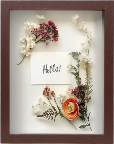 Miniatura 9 de FrameWorks Marco de Caja de Sombra de Madera Negra de 8" x 8" – Vitrina con Parte Trasera de Fieltro Suave, Caja de Memoria con Vidrio Templado