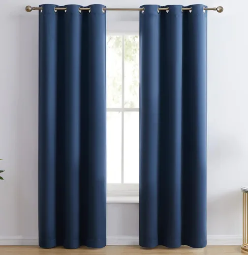 Miniatura 18 de HLC.ME Laurance - Revestimientos térmicos para ventanas, cortinas de bloqueo de calor, privacidad y totalmente sombreados, paneles de ventana