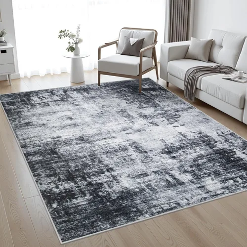 Miniatura 25 de Alfombra lavable de 2 x 3 pulgadas, alfombra de entrada: lavable, moderna, abstracta, suave, fina, antideslizante, resistente a las manchas