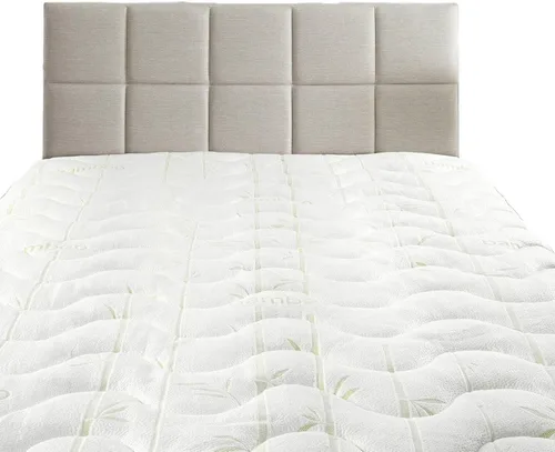 Miniatura 6 de Royal Hotel Jacquard impermeable y viscosa derivada de bambú, mezcla de cubrecolchón ajustable, tamaño individual XL