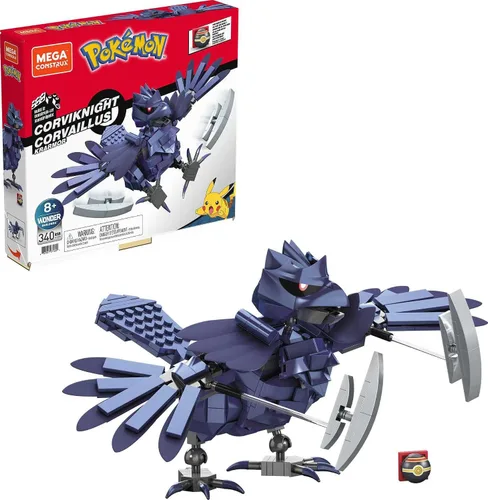 MEGA Corviknight - Juego de construcción con 340 ladrillos y piezas compatibles y Poké Ball, juego de regalo de juguete