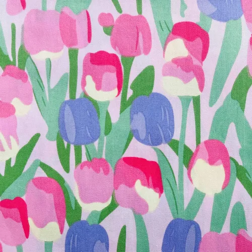 Miniatura 8 de DMFR - Cuadrados de tela floral de primavera de 10 x 10 pulgadas, 42 piezas de tela de pastel de 100% algodón para acolchar, cuadrados de edredón
