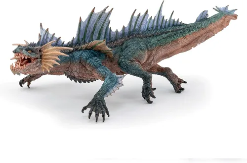 Papo - Figura realista de dragón marino para niños - A partir de 3 años - Colección de fantasía y medieval - Mundo creativo de fantasía - Juguete de