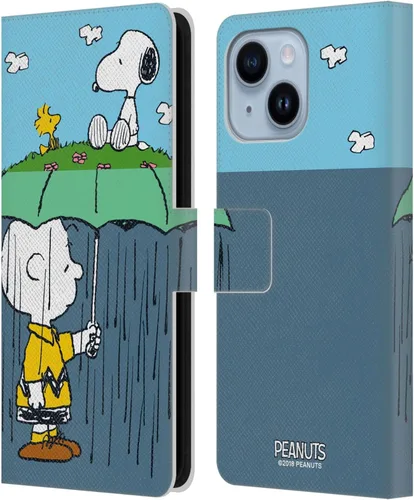 Miniatura 38 de Head Case Designs Funda de piel con licencia oficial de Peanuts Snoopy & Woodstock Balloon Halfs and Laughs para Apple iPhone 7/8/SE 2020 y 2022