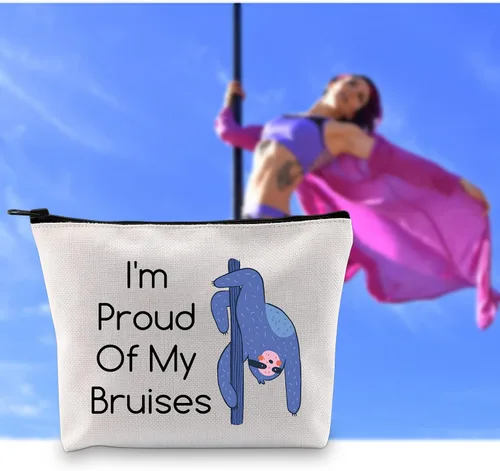 Miniatura 7 de G2TUP Bolsa de cosméticos Pole Dance - Estuche de maquillaje multifunción - I'm Proud Of My Moretones - Uso de viajes y maquillaje, Orgulloso De Mis
